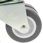 Rueda doble pivotante industrial de PU y PVC sin freno 50 mm 4 pack - QS04100 - 07