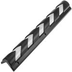 Protector de plástico reflectante de 89 cm para esquinas en color negro y blanco - SE03000 - 01