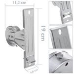 Recogedor de metal para persiana sin embellecedor - BS21100 - 02