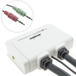 Conmutador KVM compacto USB DVI AUDIO de 1KVM a 2CPU - SW07200 - 02