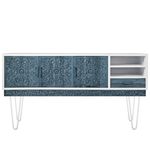 Pies para mesa y mueble Patas en acero 2 varillas 41 cm blanco 4-pack - SA84800 - 03