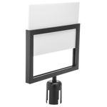 Portacarteles A4 color negro para poste separador - BB04200 - 04