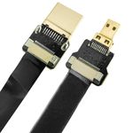 Cable vídeo HDMI plano FPV 50 cm A-macho a micro D-macho - HG08500 - 05