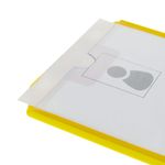 Funda de plástico para carnet de identidad ID vertical B7 88x120mm amarillo - SY03100 - 05