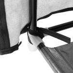 Armario ropero y zapatero de tela desmontable 60 x 30 x 90 cm gris con puerta enrollable - DX07800 - 08