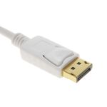 Cable Displayport a Mini Displayport 4K FullHD para audio y vídeo digital 1m blanco - YP08100 - 02