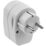 Clavija enchufe schuko de color blanco 220VAC con interruptor - IA08500 - 03