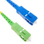 Cable de fibra óptica SC/UPC a SC/APC monomodo simplex 9/125 de 50 cm OS2 - FL01100 - 05