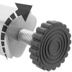 Pies esquineros para mesa y mueble. Patas en acero inoxidable de 107-130 mm 4-pack - IO09300 - 05