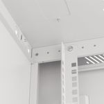 Armario Rack mural 19" 9U F450 600x450x512mm pared desmontado DIY blanco Lanberg - WK32000 - 07