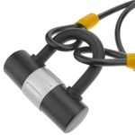 Candado de seguridad y cable de acero con protección exterior 8x1000mm - OK01000 - 08