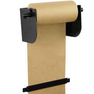 Portarrollos de pared con bobina de 20 cms. Dispensador de papel de embalaje en bobinas de hasta 20 cm 8"