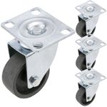 Ruedas pivotantes industriales de metal sin freno 50 mm 4 unidades - QR00800 - 01