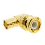 Conector dorado BNC RG6U macho-hembra acodado - BN03900 - 01