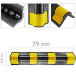 Protector de esquina para coche. Composición de goma con reflectores para parking 79 cm 1-pack - SE03200 - 02