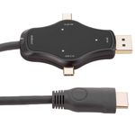Cable conversor adaptador 4K de DisplayPort Mini DisplayPort y USB-C a HDMI 1.8 m - HC08900 - 09