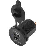 Cargador USB para empotrar 5V 3.1A (2.1+1) - AU02000 - 01