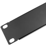 Panel ciego de 1U para armario rack 19" Tapa negra - RM02100 - 02