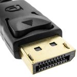 Cable Displayport 2K 4K 1080p FullHD para transmisión de audio y vídeo digital de 2 m color negro - YQ05200 - 02