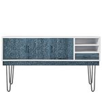 Pies para mesa y mueble Patas en acero 2 varillas 71 cm negro 4-pack - IN09300 - 03