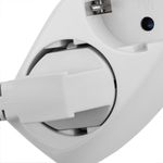Multiplicador adaptador de clavija enchufe schuko doble blanco - IA08800 - 07