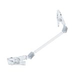 Soporte de cartel de metacrilato tipo pinza pequeña doble articulado 19,5 cm - SV06600 - 01