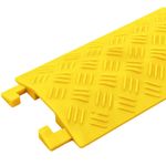 Pasacables de suelo para protección de cables eléctricos de 1 vía 100x13 cm amarillo rígido - BT03500 - 03