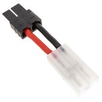 Cable TRAXXAS #1 macho a TAMIYA #1 macho de 8cm 14AWG Carga y fuente alimentación - KM05800 - 05