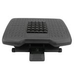 Reposapiés con plataforma ajustable de plástico negro con efecto masaje 455 x 330 mm 3 niveles - AG01200 - 06