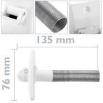 Polea pasacintas con muelle para persianas en color blanco - BS22200 - 02