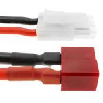 Cable T PLUG hembra a TAMIYA #1 macho de 8cm 14AWG Carga y fuente alimentación - KM05700 - 04