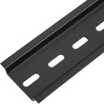 Pack de 3 carriles DIN color negro de 400mm perforado raíl de 25x5mm - MF08300 - 07