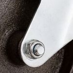 Ruedas pivotantes industriales de metal con freno 100 mm 2 unidades - QR01900 - 07
