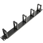 Panel guíacables para armario rack 19" 1U con 5 anillas para gestión de cables - RP09200 - 01
