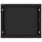 Armario Rack mural 19" 9U F450 600x450x512mm pared desmontado DIY negro Lanberg - WK32100 - 10