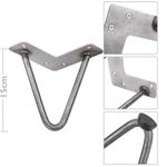 Pies para mesa y mueble estilo vintage Patas en acero 2 varillas 15 cm 4-pack - IN04100 - 02