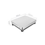Balanza industrial de plataforma 52x42 cm. Báscula portátil de acero inoxidable 300 Kg - BV02200 - 03
