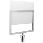 Portacarteles A3 color plata para poste separador - BB04300 - 04