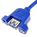 Cable alargador USB 3.0 para empotrar en panel de 1 m tipo A Macho a Hembra - UB02900 - 06