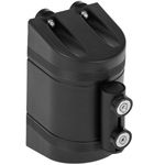 Fijación de pared imantada de plástico negro con 2m de cinta retráctil roja - BB02900 - 09