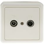 Base Antena Coaxial TV+FM (Macho+Hembra) - TT04300 - 02