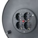 Enrollacables eléctrico de 4 schuko de 25 m - CH01400 - 03