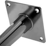 Pack de 4 patas rectas para muebles con forma cónica y protección antideslizante de 12cm color negro metalizado - IN10100 - 05