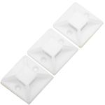 Pack de 100 bases blancas autoadhesivas 25x25mm para bridas de 6.2mm - BR10300 - 06