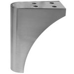 Pies redondeados para mesa y mueble. Patas en acero inoxidable de 104mm 4-pack - IO09200 - 06
