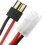 Cable TRAXXAS #1 macho a TAMIYA #1 macho de 8cm 14AWG Carga y fuente alimentación - KM05800 - 06