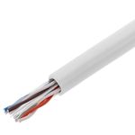 Bobina de cable de red ethernet Cat. 6 UTP de 45 m rígido de color blanco para exterior - S122500 - 07