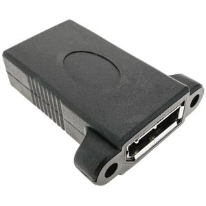 Adaptador DisplayPort hembra a hembra con contector para fijación a panel