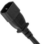 Regleta de enchufes de aluminio para armario rack 19" 1U con 8 Schuko y conector C14 - RE09600 - 10