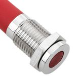 Luz LED Piloto de 8mm 12VDC para montaje en panel de color rojo - QW02200 - 03